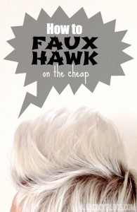 Faux hawk girl short hair how to on the cheap